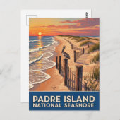 テキサス州パドレアイランドナショナルシーショア ポストカード (正面/裏面)