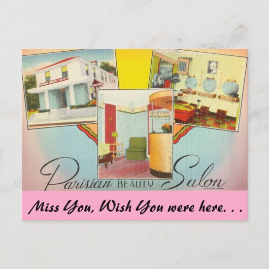 テキサス州パリジャン美しいサロン ポストカード (正面)