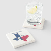 テキサス州パーソナライズされたコースター ストーンコースター (横)