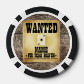 テキサス州パーソナライズされたホールデムのトランプのポーカーチップ用に募集 ポーカーチップ (裏面)