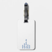 テキサス州パーソナライズされた国旗の荷札 ラゲッジタグ (裏面縦)