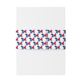 テキサス州パーソナライズされた結婚国旗 招待状ベリーバンド (裏面例)