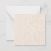 テキサス州パーソナライズされた《植物》百日草ノートカード ノートカード (裏面)