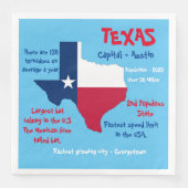 テキサス州パーティーディナーナプキンズ驚くべき事実 (正面)