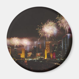 テキサス州ヒューストンの花火 マグネット