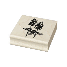 テキサス州ヒルカントリーブルーボンネットラバーアートスタンプ ラバースタンプ