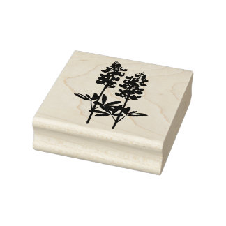 テキサス州ヒルカントリーブルーボンネットラバーアートスタンプ ラバースタンプ