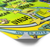 テキサス州ヒルカントリーポスター ポスター (角)