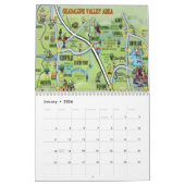 テキサス州ヒルカントリー地図カレンダー カレンダー (1月 2026)