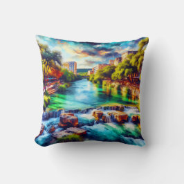 「テキサス州ヒルカントリー静河」 クッション