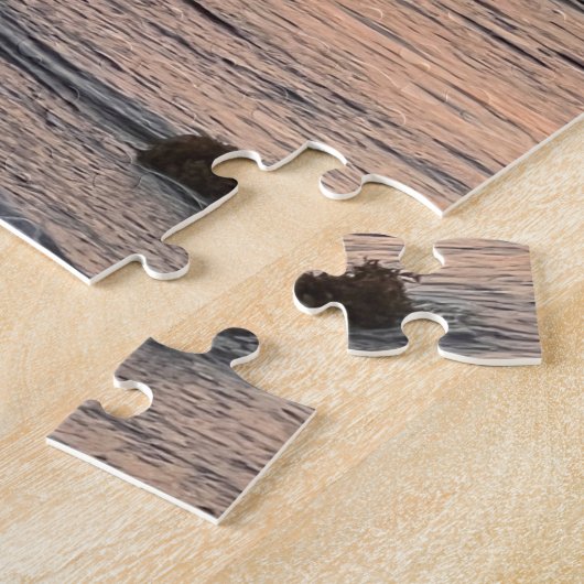 テキサス州ビーチの日の出、詩篇118:24 ジグソーパズル (側面)