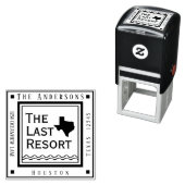 テキサス州ビーチコテージ差出人住所広場 セルフインキングスタンプ (インサイチュ)