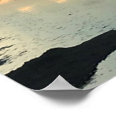 テキサス州ビーチサンライズ、聖なる書物、 経典詩、詩篇118:24 ポスター (角)