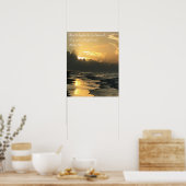 テキサス州ビーチサンライズ、聖なる書物、 経典詩、詩篇118:24 ポスター (キッチン)