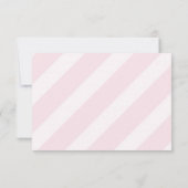 テキサス州ピンクの金ゴールド赤ちゃんシャワーがブックカードを持ってくる 招待状 (裏面)