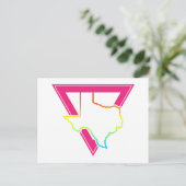 テキサス州ピンク三角形 ポストカード (スタンド正面)