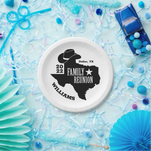 テキサス州ファミリー懇親会 ペーパープレート