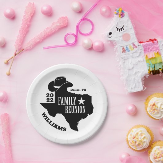 テキサス州ファミリー懇親会 ペーパープレート