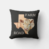テキサス州ファームロードカウズ クッション (正面)