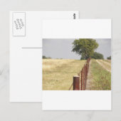 テキサス州フェンス線 ポストカード (正面/裏面)