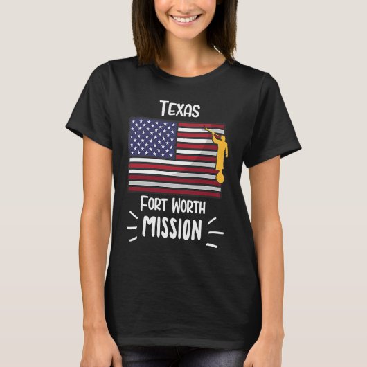 テキサス州フォートワースモルモンLDS宣教師 Tシャツ (正面)