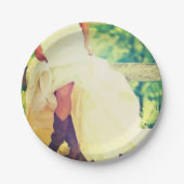 テキサス州ブライドインブーツブライダルシャワー紙プレート ペーパープレート (正面)