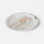 テキサス州ブライドインラインストーンブーツブライダルシャワー ペーパープレート (アングル)