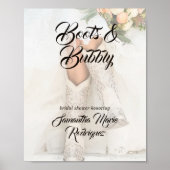 テキサス州ブライドインラインストーンブーツブライダルシャワー ポスター (正面)
