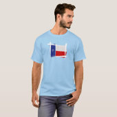 テキサス州ブラシ国旗 Tシャツ (正面フル)