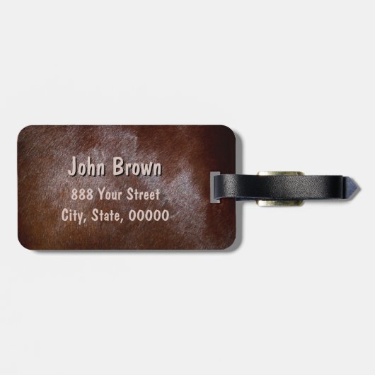 テキサス州ブランドモノグラムBトラベルラゲッジタグ ラゲッジタグ (裏面横)