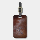 テキサス州ブランドA旅行荷物タグ ラゲッジタグ (正面縦)