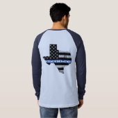 テキサス州ブルーフローズ Tシャツ (裏面フル)