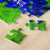 テキサス州ブルーボネットインディアンフローラ自然旅行 ジグソーパズル (側面)