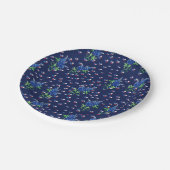 テキサス州ブルーボネットテキサンローン星州 ペーパープレート (アングル)