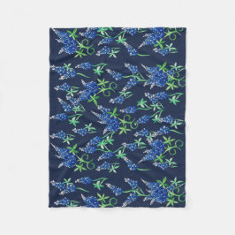 テキサス州ブルーボネットテシャン フリースブランケット