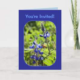 テキサス州ブルーボネットパーティの招待状 招待状