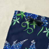 テキサス州ブルーボネットフローラ ビーチタオル (インサイチュ)