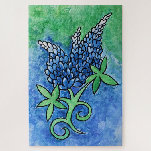 テキサス州ブルーボネット ジグソーパズル (縦)