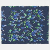 テキサス州ブルーボネット フリースブランケット (正面(横))