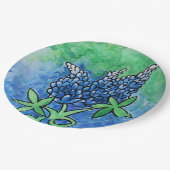 テキサス州ブルーボネット ペーパープレート (アングル)