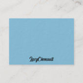 テキサス州ブルーボネット 名刺 (裏面)