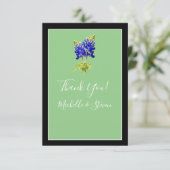 テキサス州ブルーボネットonセージ、春の結婚式 サンキューカード (スタンド正面)