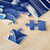 テキサス州ブルーボンネットと北モッキンバードテシャン ジグソーパズル (側面)