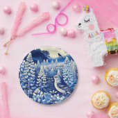 テキサス州ブルーボンネットと北モッキンバードテシャン ペーパープレート (パーティー)