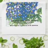 テキサス州ブルーボンネットシードパケットラベル キッチンタオル (折り畳み)