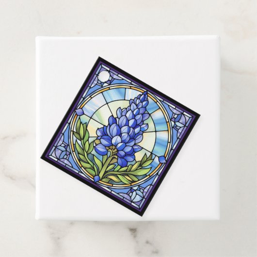 テキサス州ブルーボンネットステンドグラス フェイバータグ (インサイチュ)