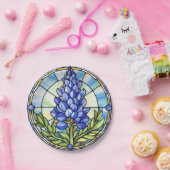 テキサス州ブルーボンネットステンドグラス ペーパープレート (パーティー)