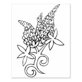 テキサス州ブルーボンネットテキサンラブフラワー ラバースタンプ (インプリント)