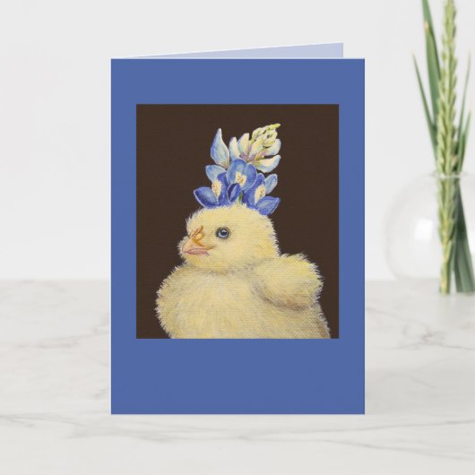 テキサス州ブルーボンネットハットカードを覗き込む カード (正面)