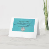 テキサス州ブルーボンネットヒルカントリーフェンスアートノートカード カード (裏面)